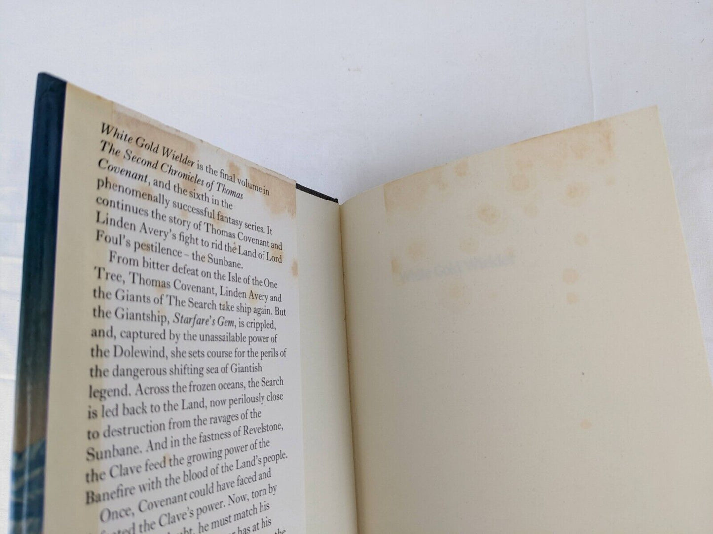 Second Thomas Covenant: White Gold Wielder by Stephen Donaldson 1983 hardcover