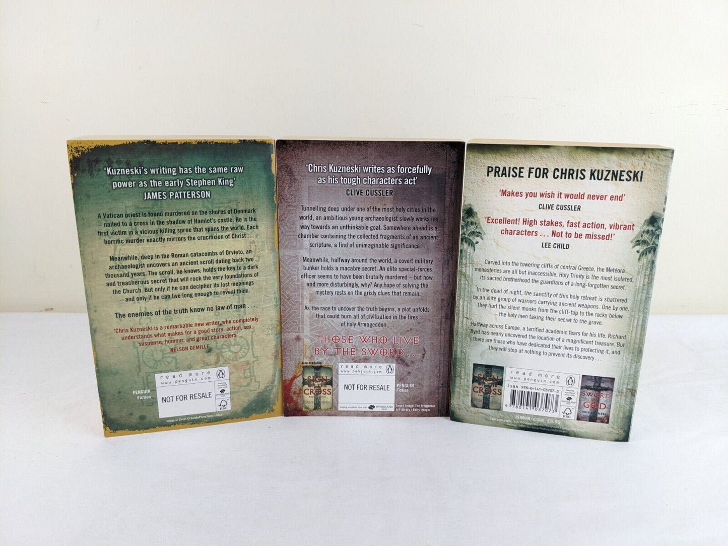 Payne & Jones Series x 3 by Chris Kuzneski 2006 Cross, God & Throne