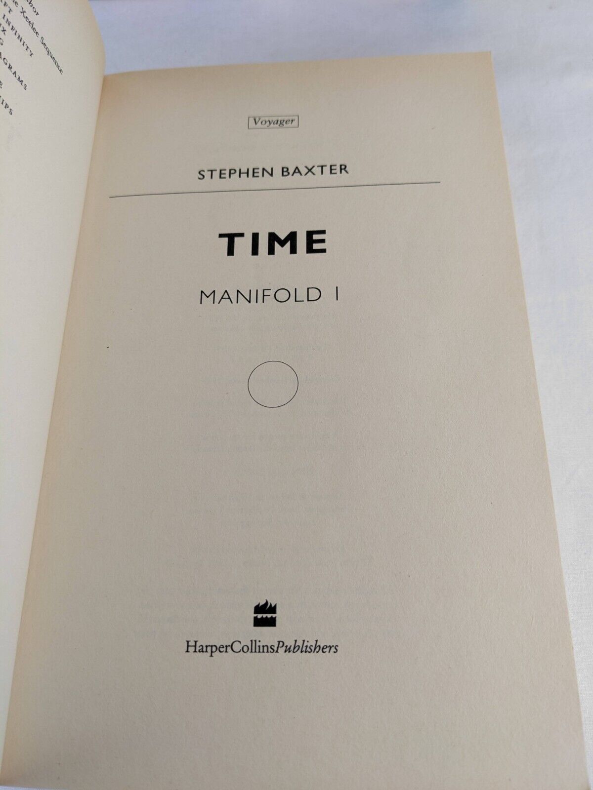 Manifold series by Stephen Baxter 1999 Time, Space, Origin
