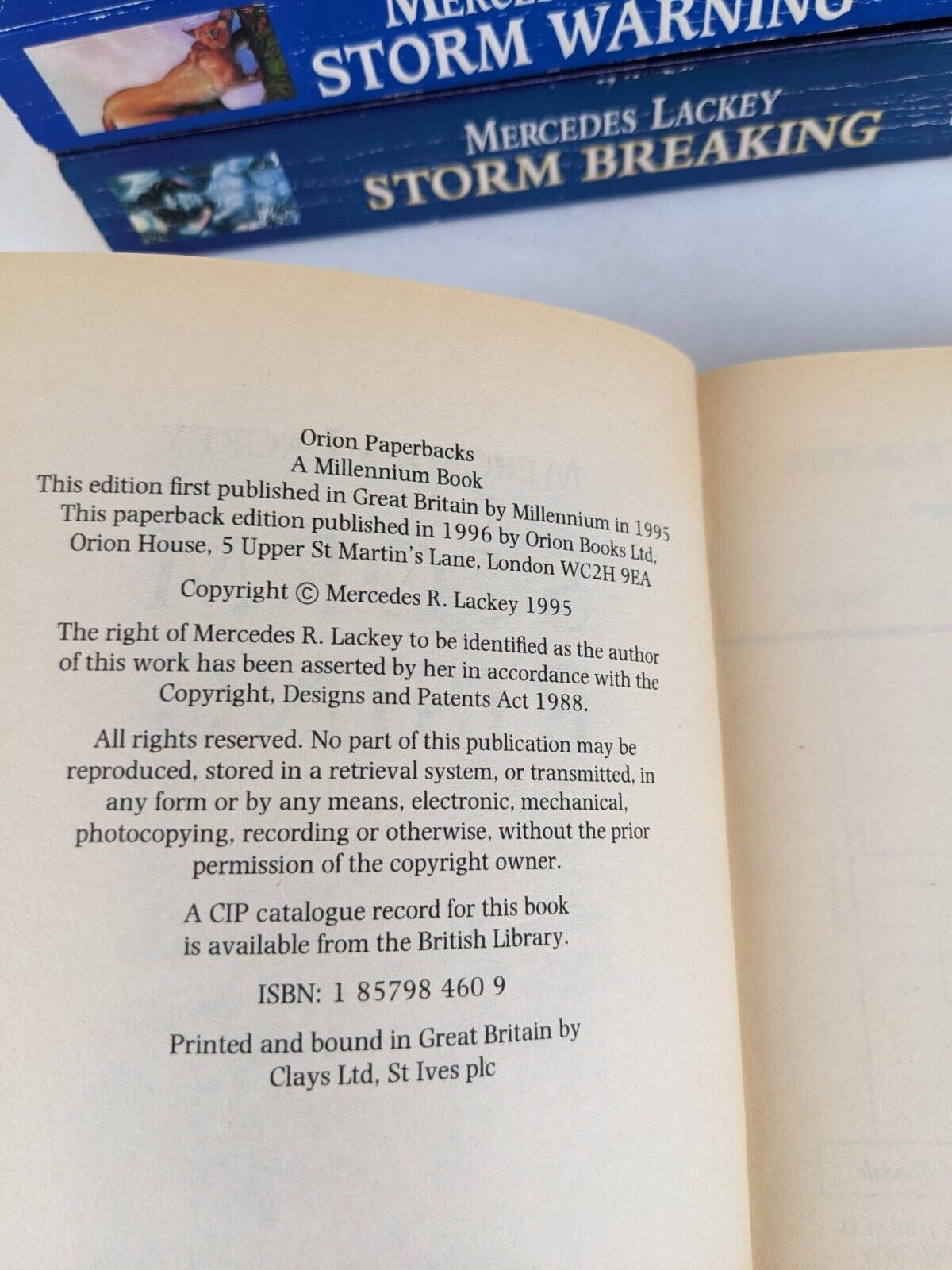 Storm rising, storm warning storm breaking - Mercedes Lackey 1995 - Valdemar