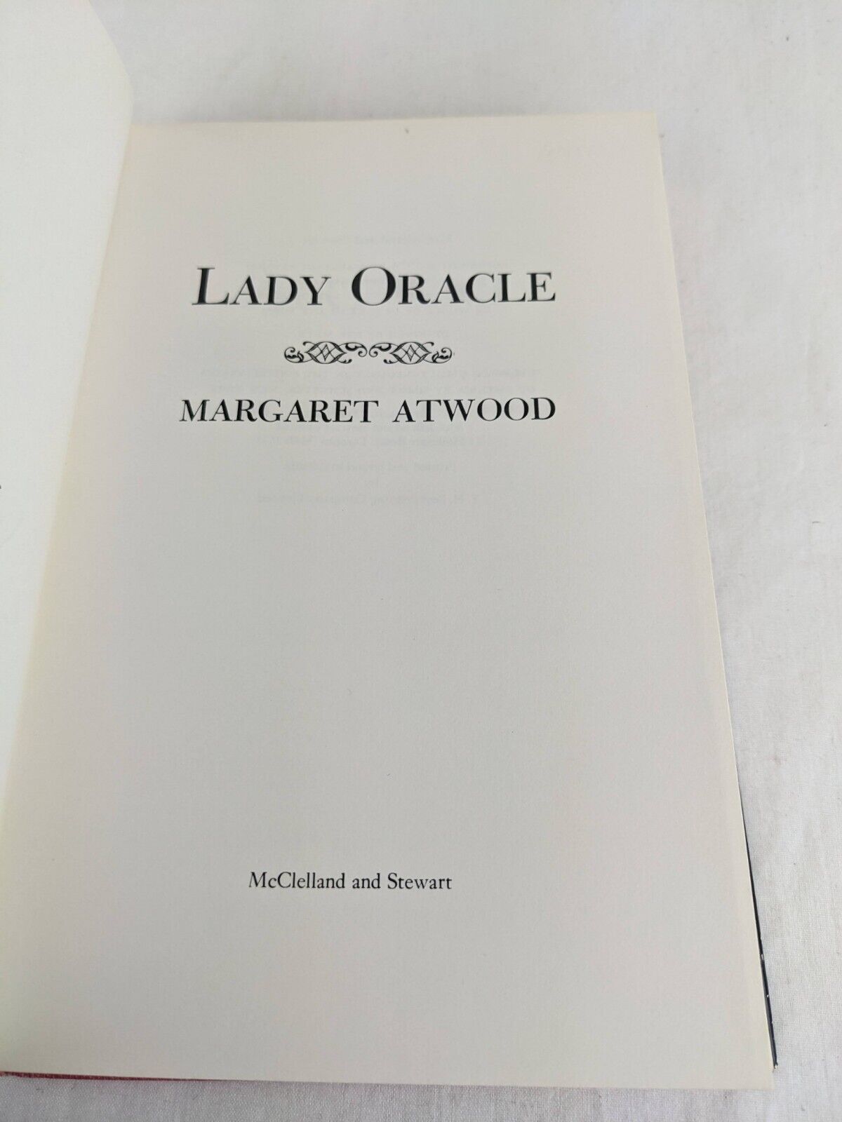 Lady Oracle by Margaret Atwood 1976 Hardcover