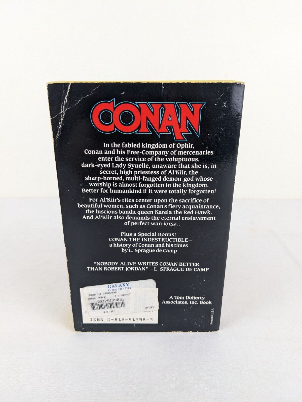 Conan the triumphant by Robert Jordan 1985 TOR