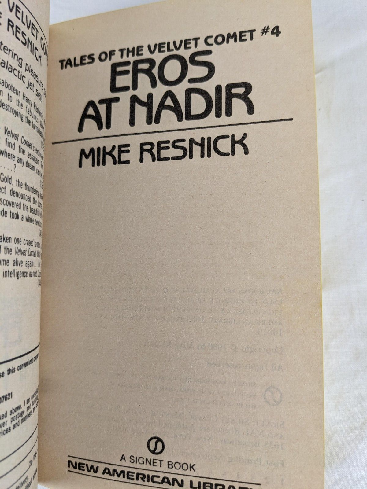 Mike Resnick x 3 - Eros at Nadir, Stalking the unicorn & the dark lady 1986