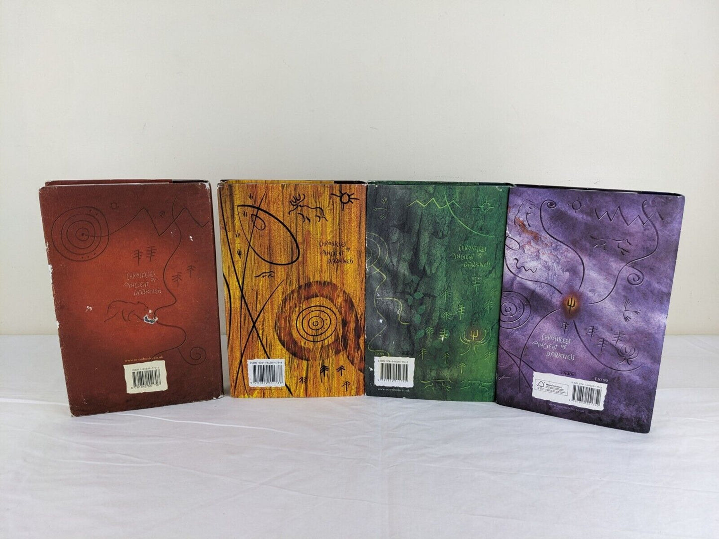 Ancient of darkness x4 by Michelle Paver 2004 Hardcover Wolf, Outcast, Oath etc.