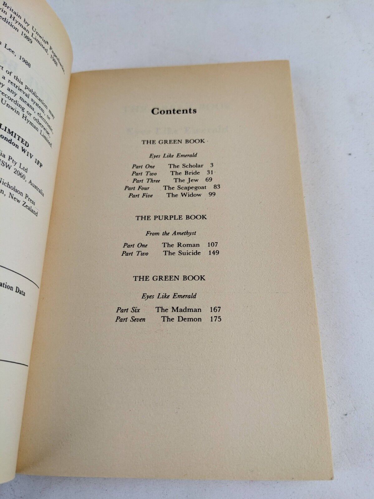 The book of the beast by Tanith Lee 1989 Secret books of Paradys