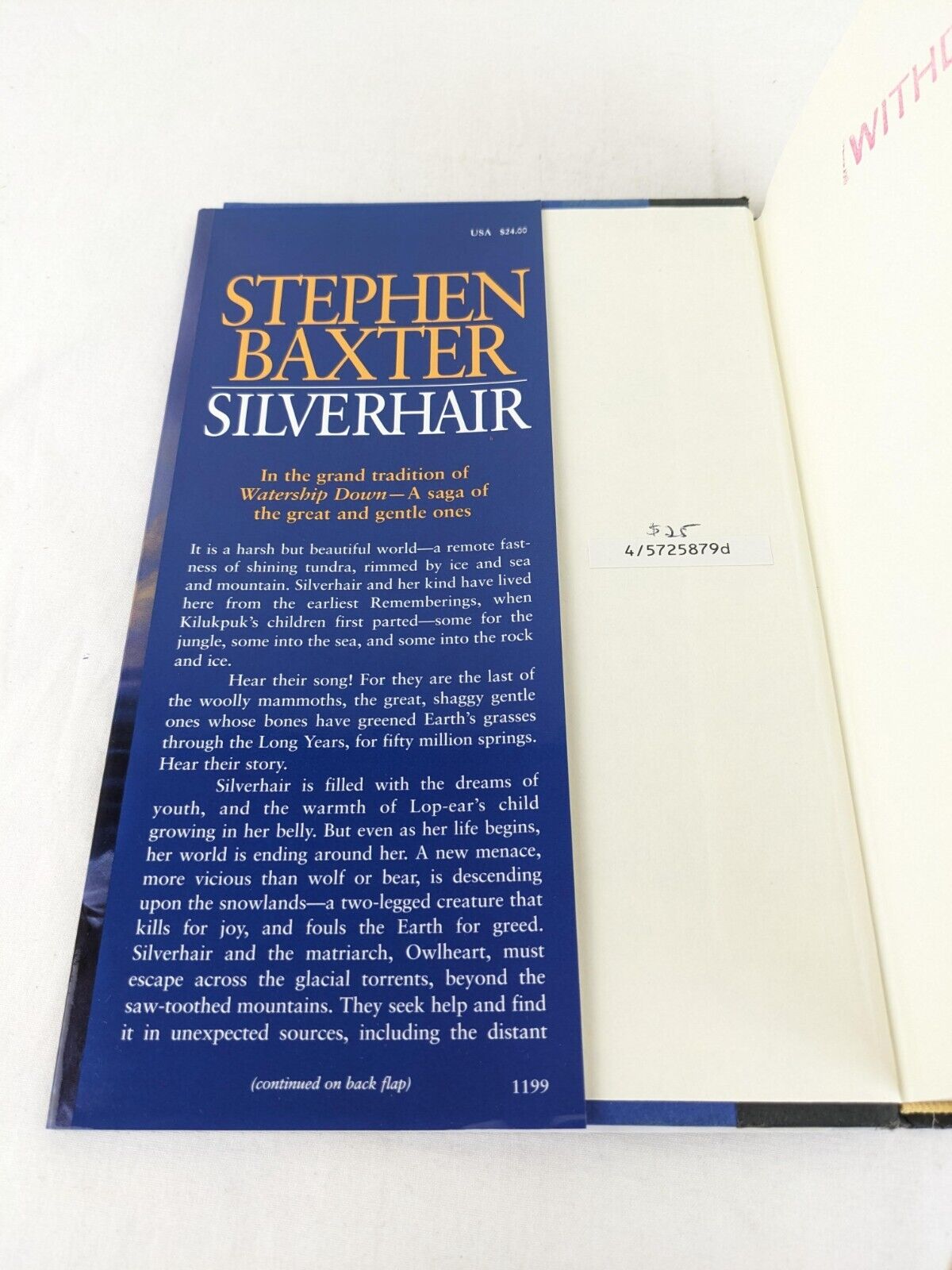 Silverhair by Stephen Baxter 1999 Hardcover Mammoth