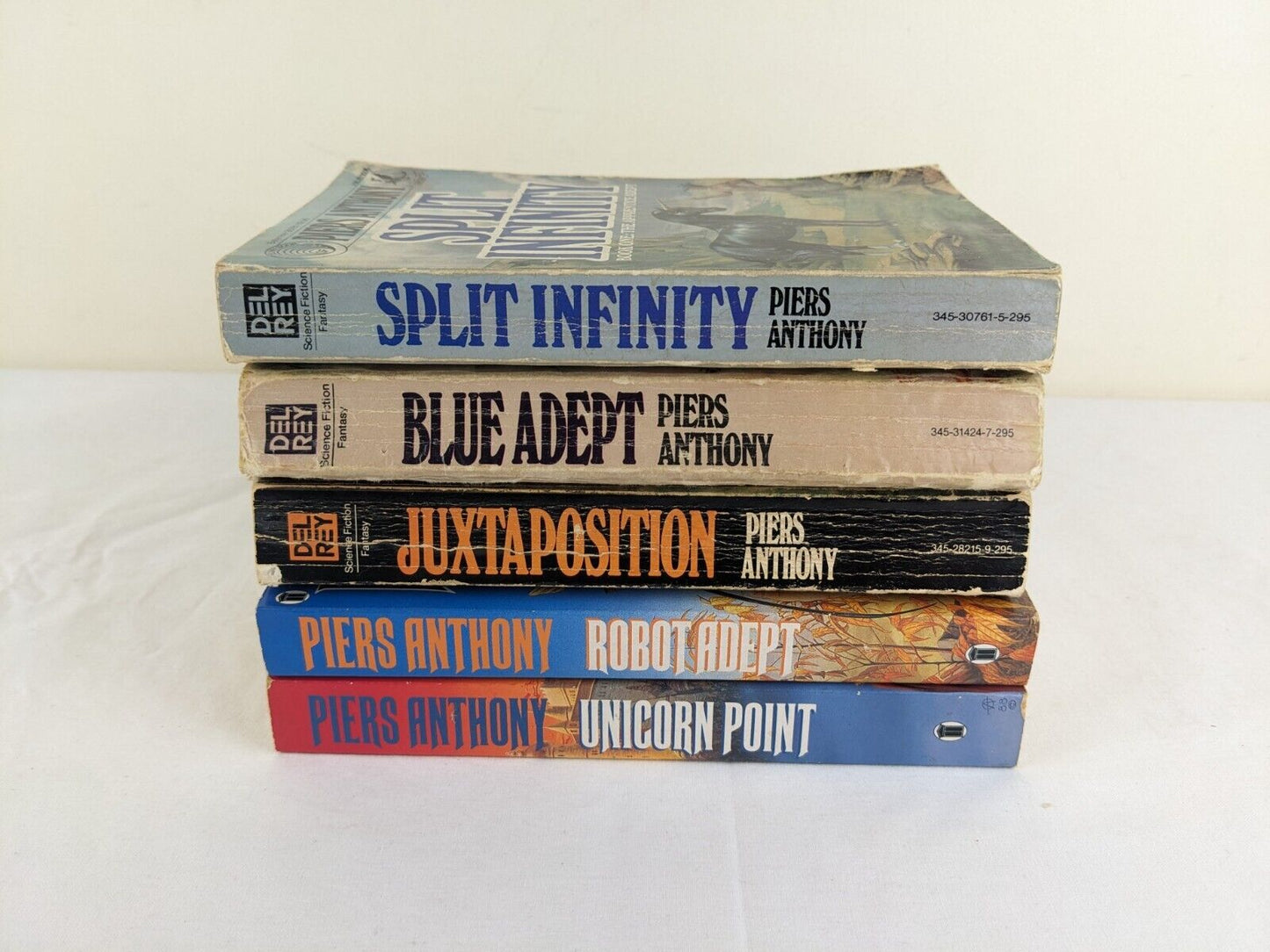 Apprentice Adept x 5 by Piers Anthony 1983 Split, Blue, Juxtaposition etc