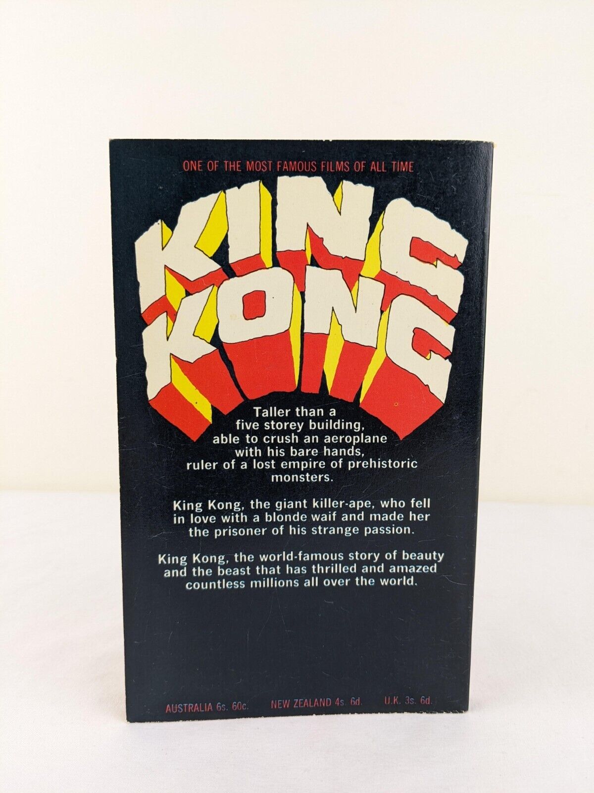 King Kong novelization by Delos W. Lovelace 1966