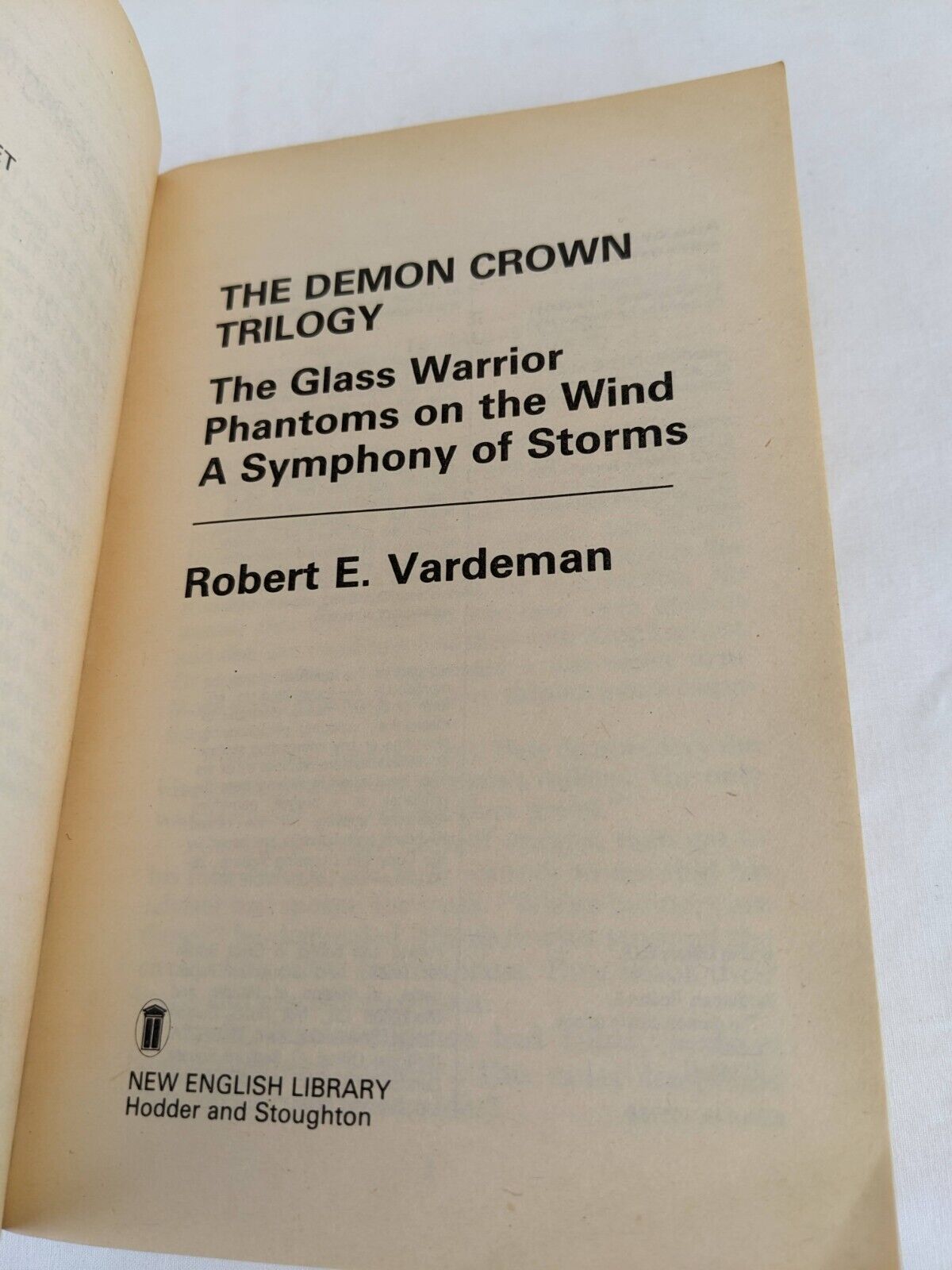 The demon crown trilogy by Robert E. Vardeman 1990