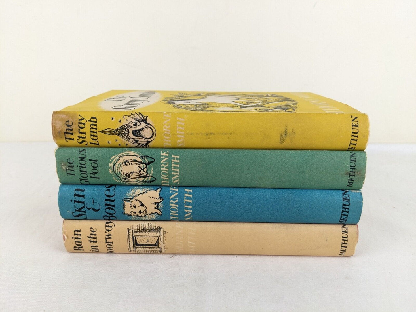 Thorne Smith x 4 Stray Lamb, Glorious Pool, Skin & Bones, Doorway 1957 Hardcover