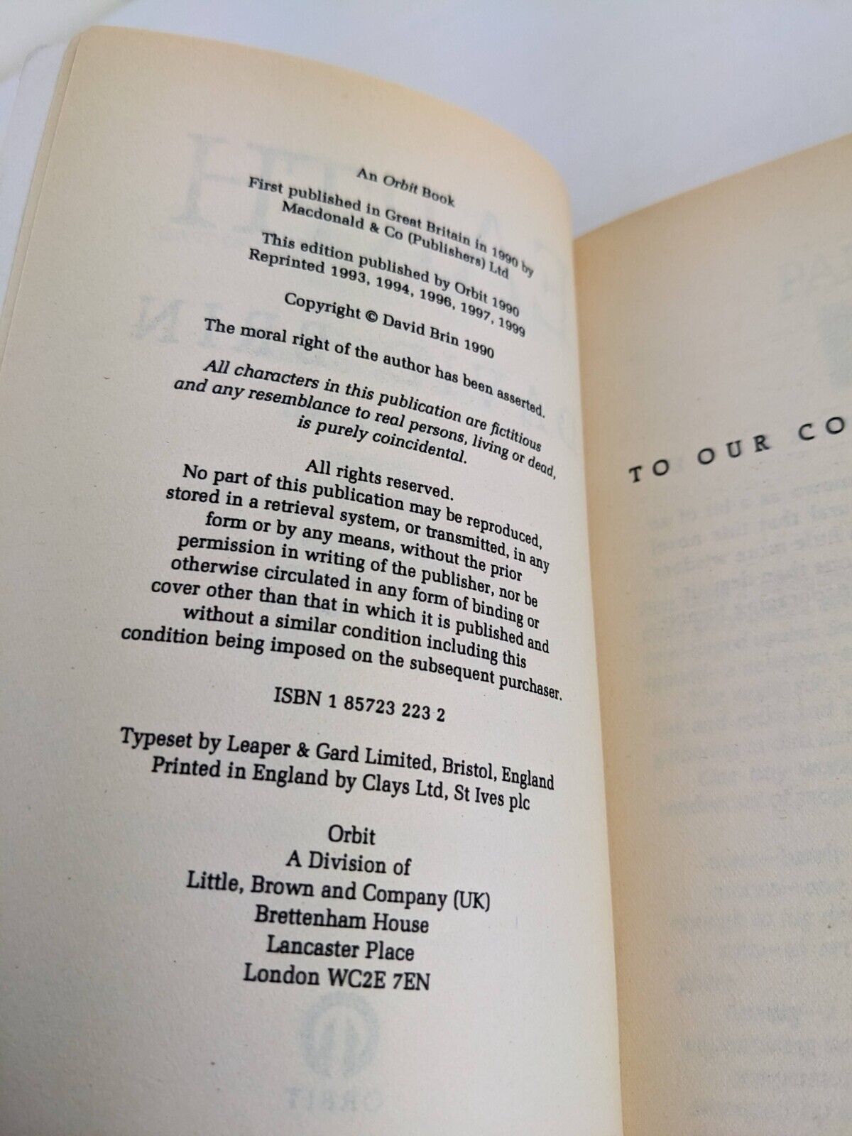 Earth by David Brin 1999