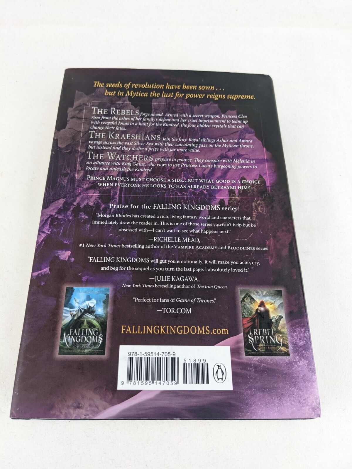 Gathering Darkness by Morgan Rhodes 2014 Hardcover Falling Kingdoms