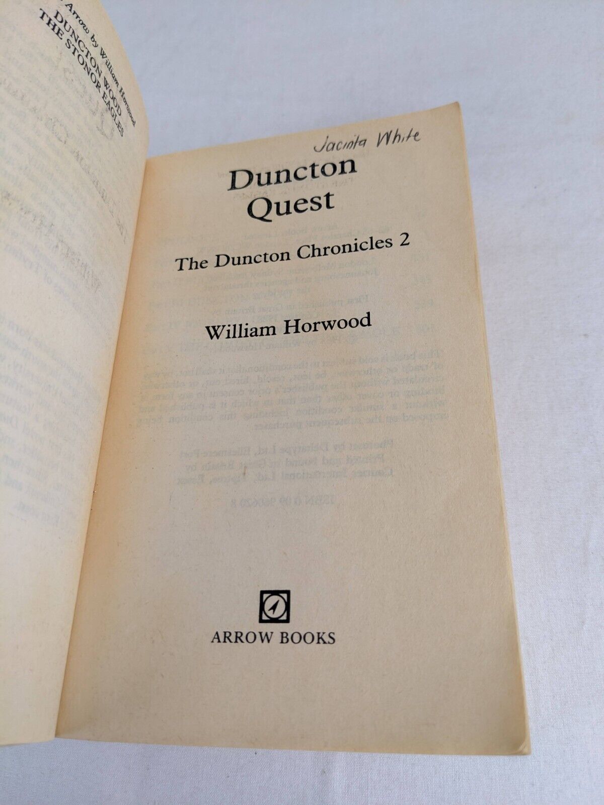 The duncton chronicles 1-3 by William Horwood - Wood, Quest & Found 1985