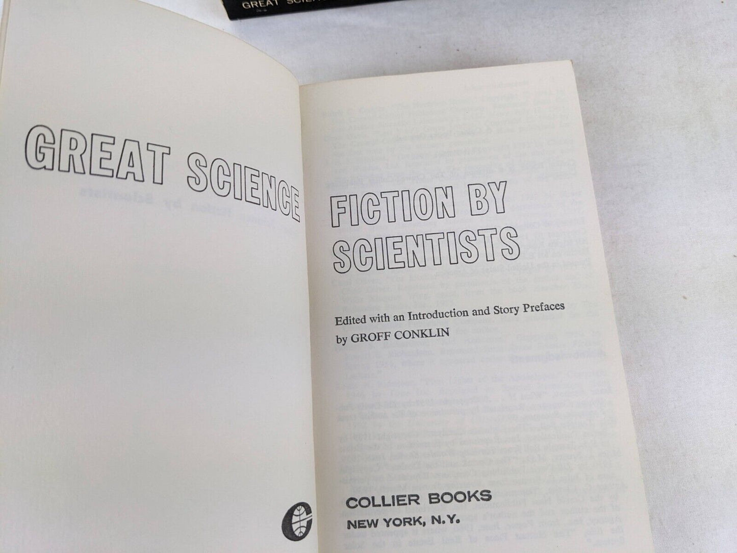 Great science fiction by Scientists & about doctors edited by Groff Conklin 1962