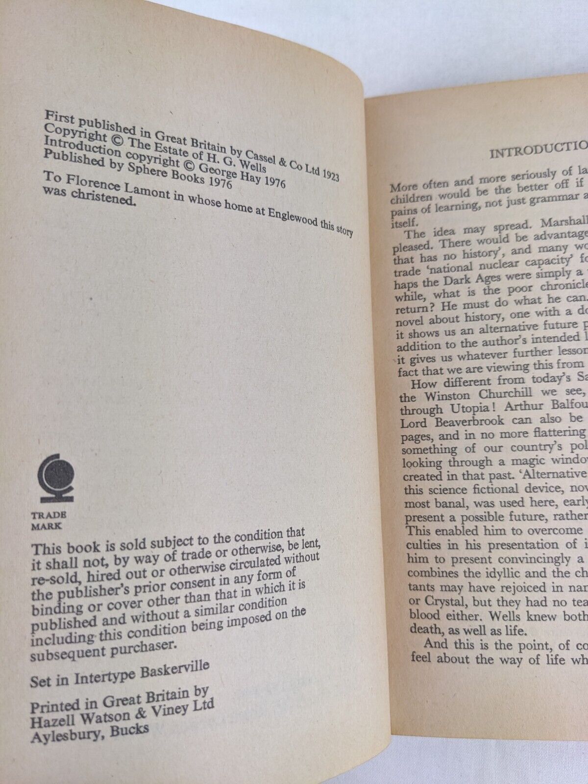 Men like gods by H. G. Wells 1976