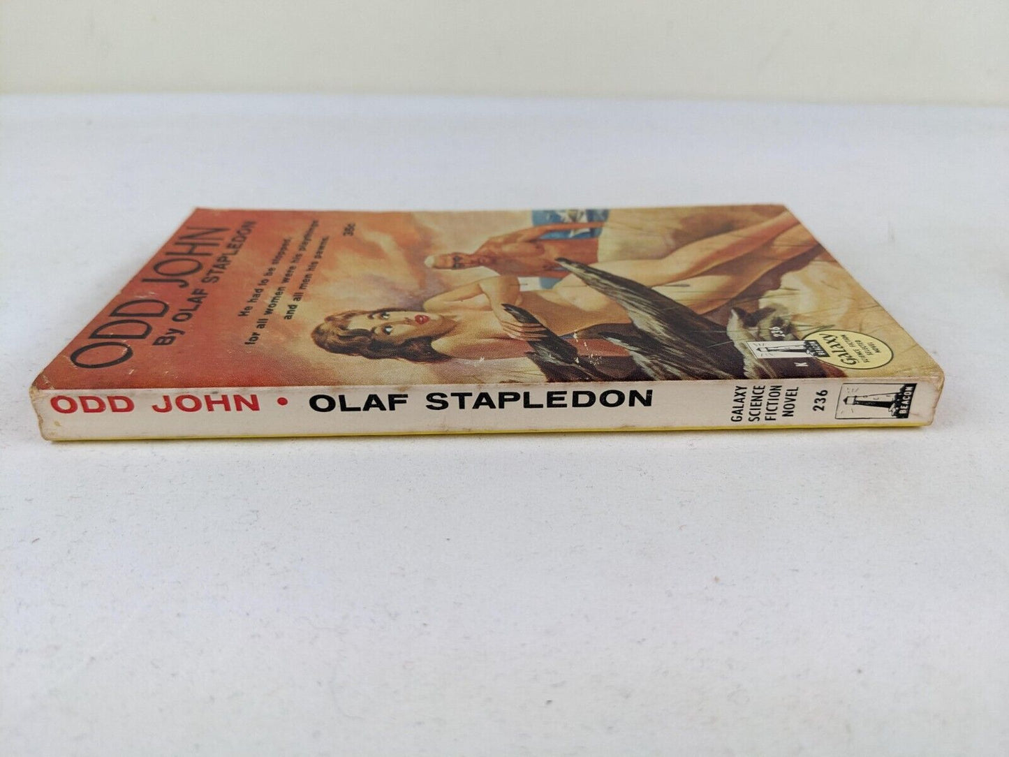 Odd John by Olaf Stapledon 1959 - Galaxy Beacon - Sleaze Pulp Science Fiction