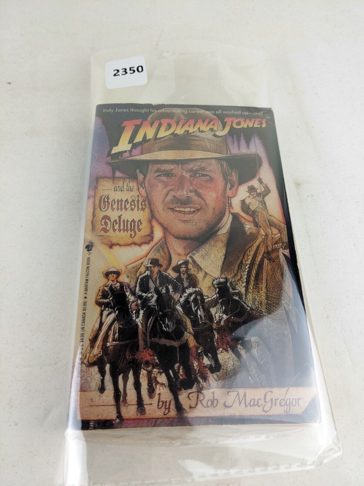 Indiana Jones and the Genesis Deluge by Rob MacGregor 1992 1st Edition/ Printing