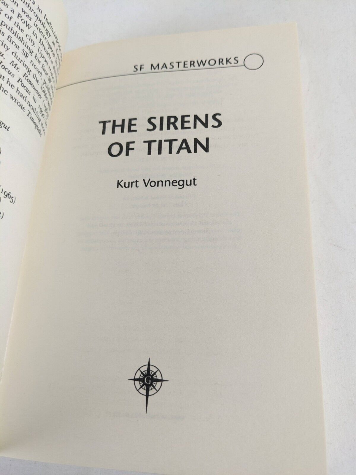 The sirens of Titan by Kurt Vonnegut 2004 SF Masterworks