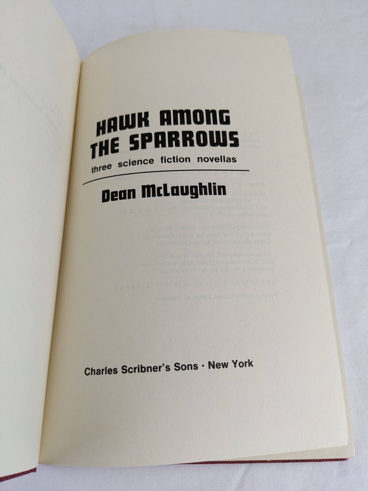 Hawk among the sparrows by Dean McLaughlin 1976 First Edition Hardcover