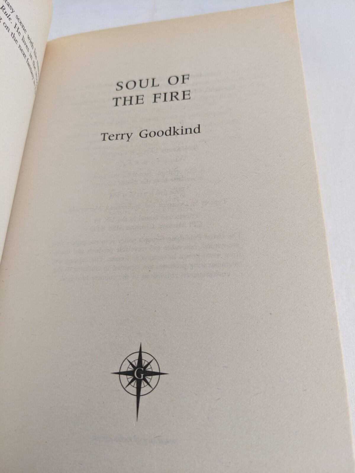 Sword of truth by Terry Goodkind 2008 Winds, Fire, Faith