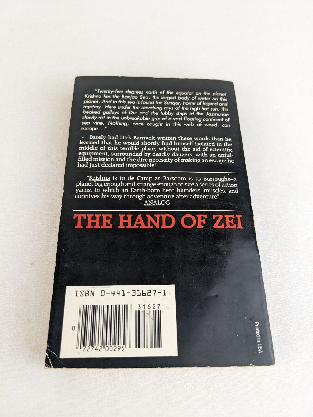 The hand of Zei by L. Sprague de Camp 1982  Viagens Interplanetarias