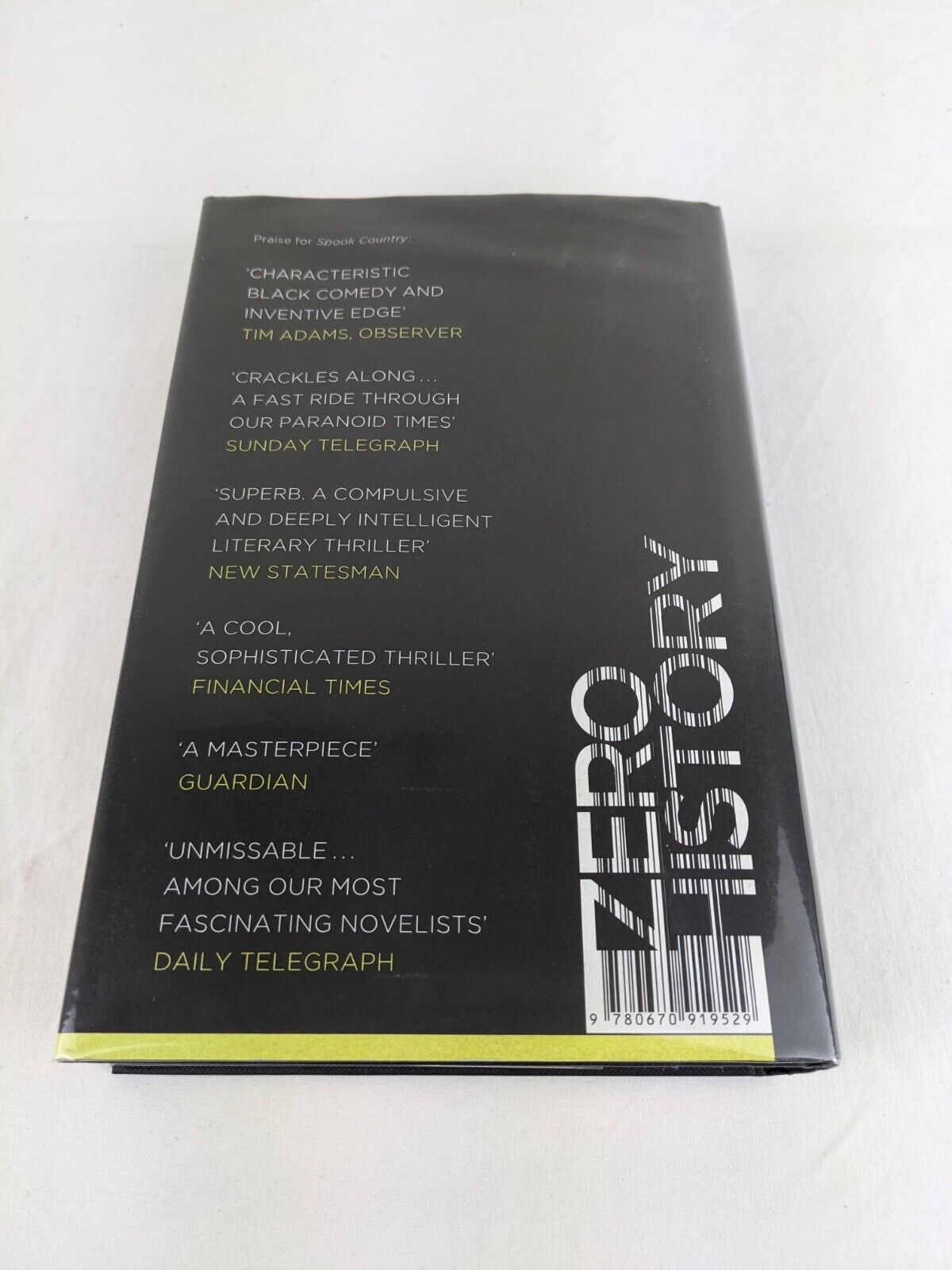 Zero History by William Gibson 2010 Hardcover