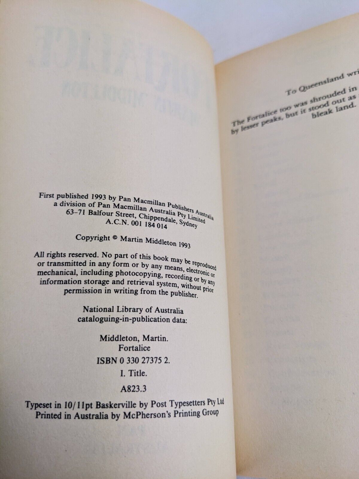 Fortalice by Martin Middleton 1993