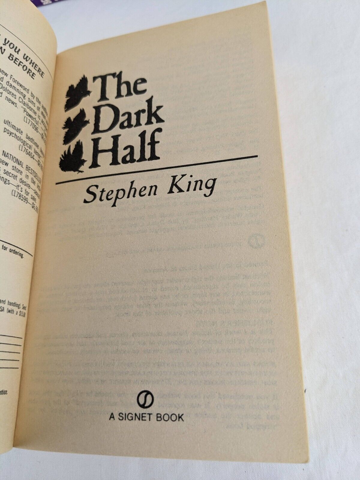 Dark Half & Dolores Claiborne by Stephen King