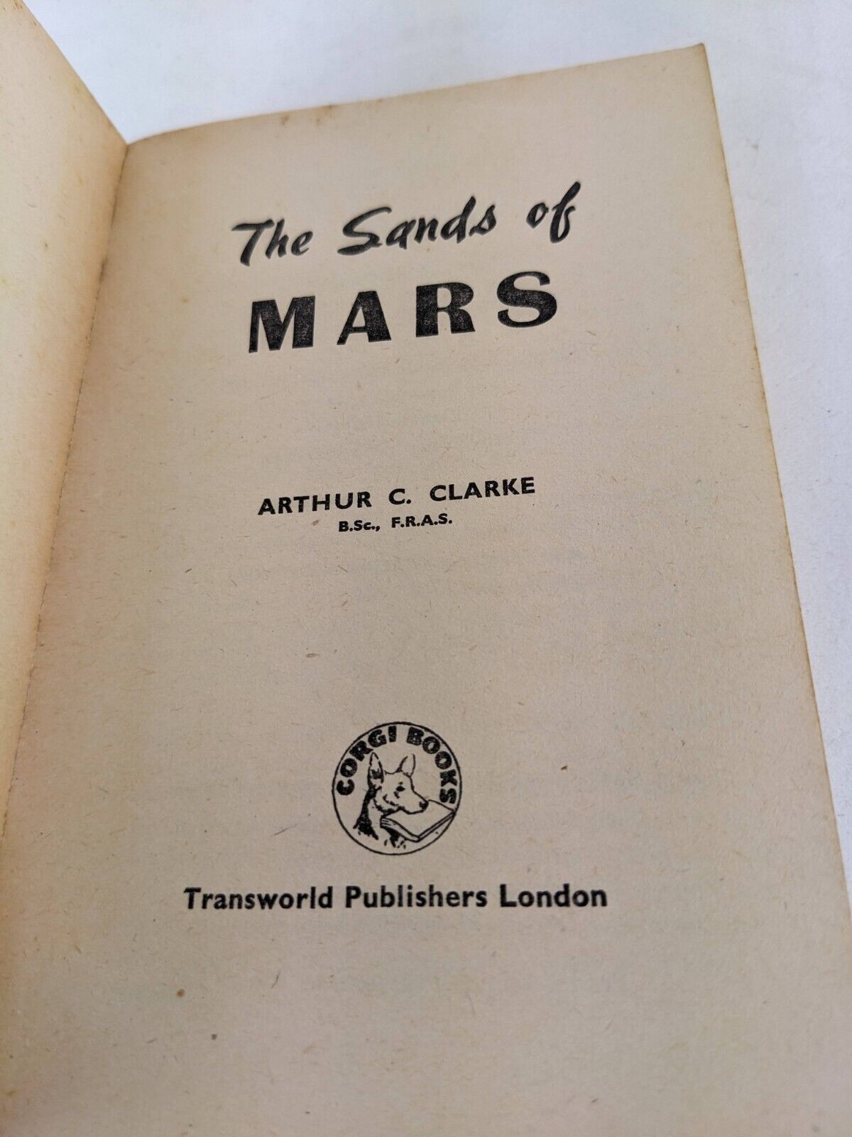 The sands of mars by Arthur C. Clarke 1954 Corgi book