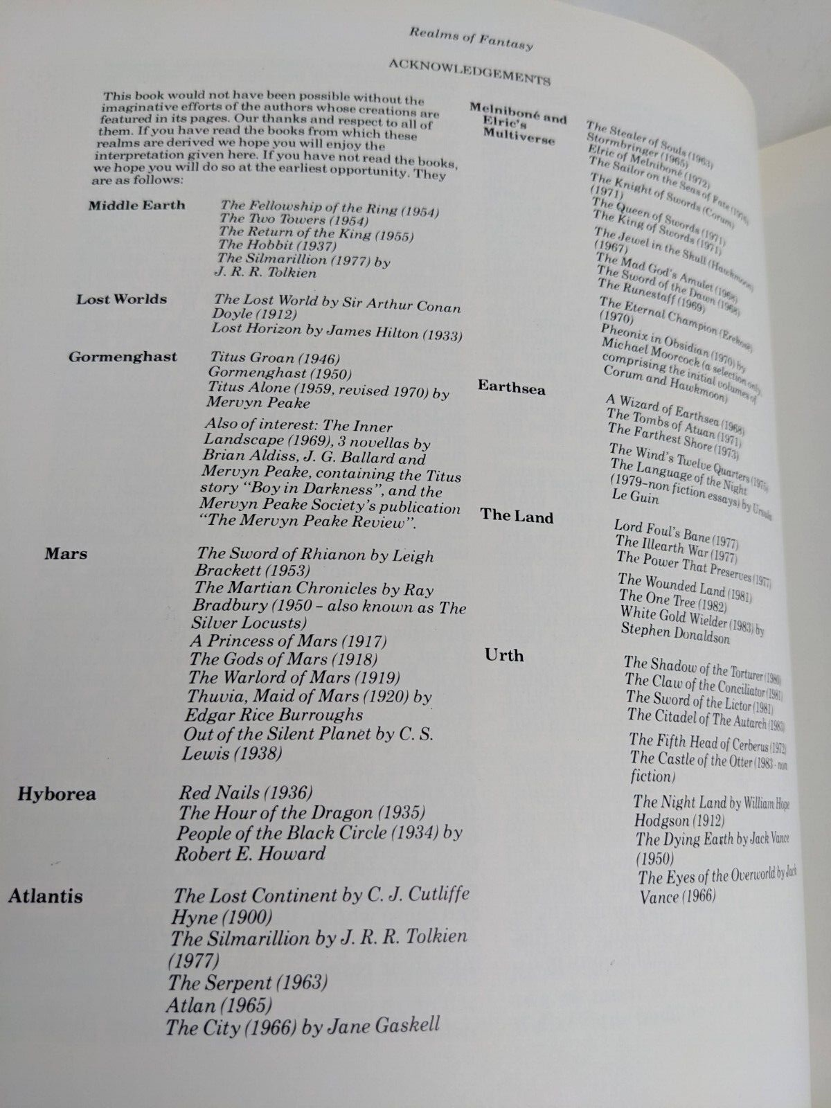 Realms of fantasy by Malcolm Edwards & Robert Holdstock 1983 Fantasy Art