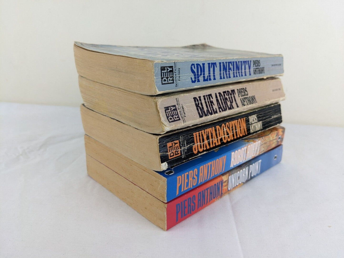 Apprentice Adept x 5 by Piers Anthony 1983 Split, Blue, Juxtaposition etc