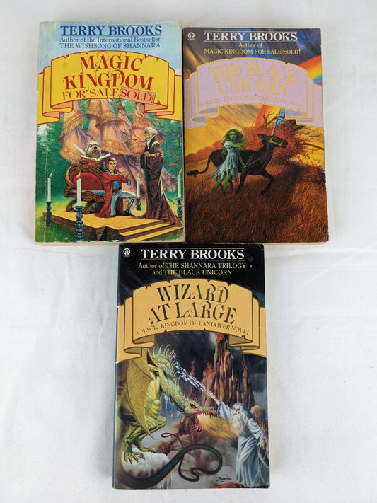 Landover - Magic Kingdom, Black Unicorn, Wizard at large by Terry Brooks 1986