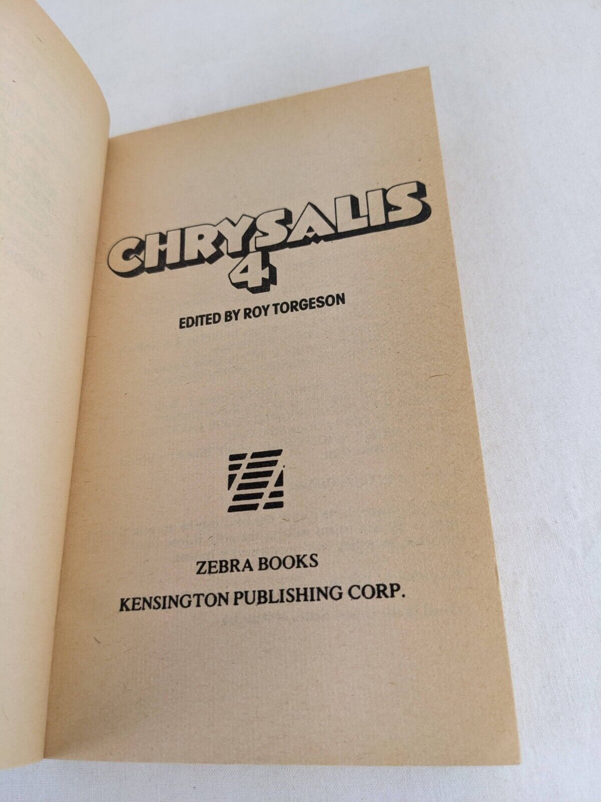 Chrysalis 4 edited by Roy Torgeson 1979 Zebra books