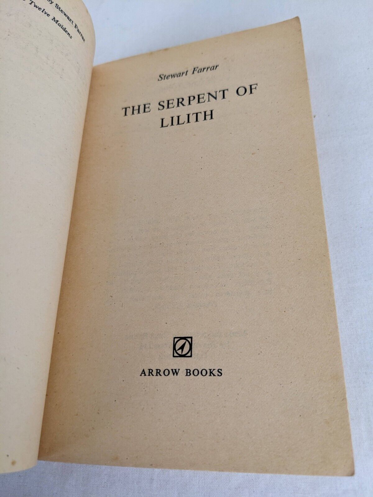 The serpent of Lilith by Stewart Farrar 1976