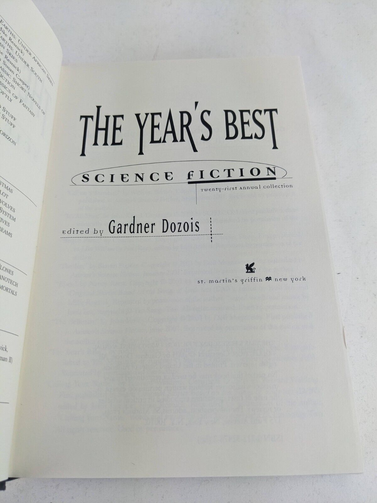 The year's best science fiction: Twenty-First by Gardner Dozois Hardcover 2004