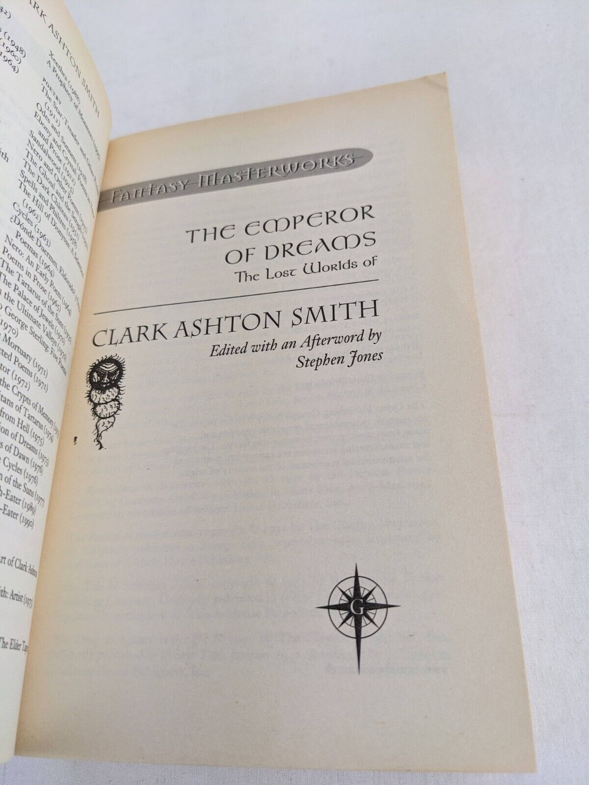 The emperor of dreams by Clark Ashton Smith 2002 Fantasy Masterworks