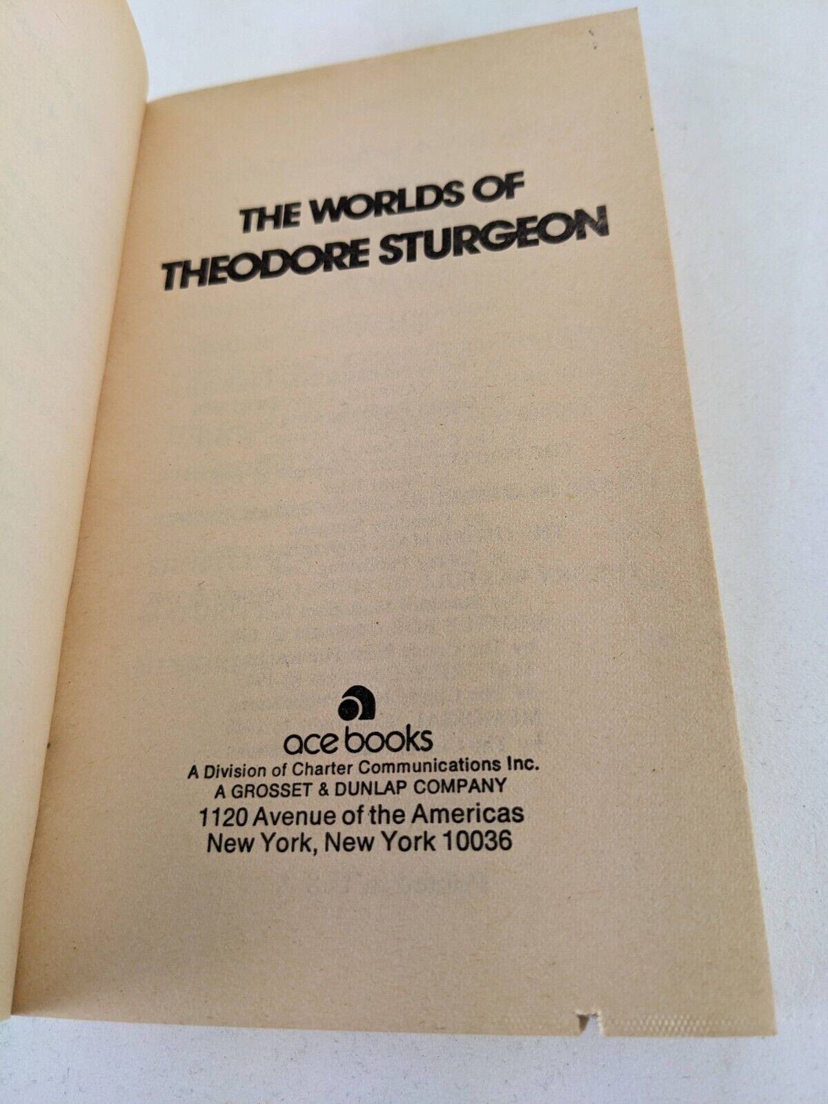 The worlds of Theodore Sturgeon 1972 Short Stories Ace books