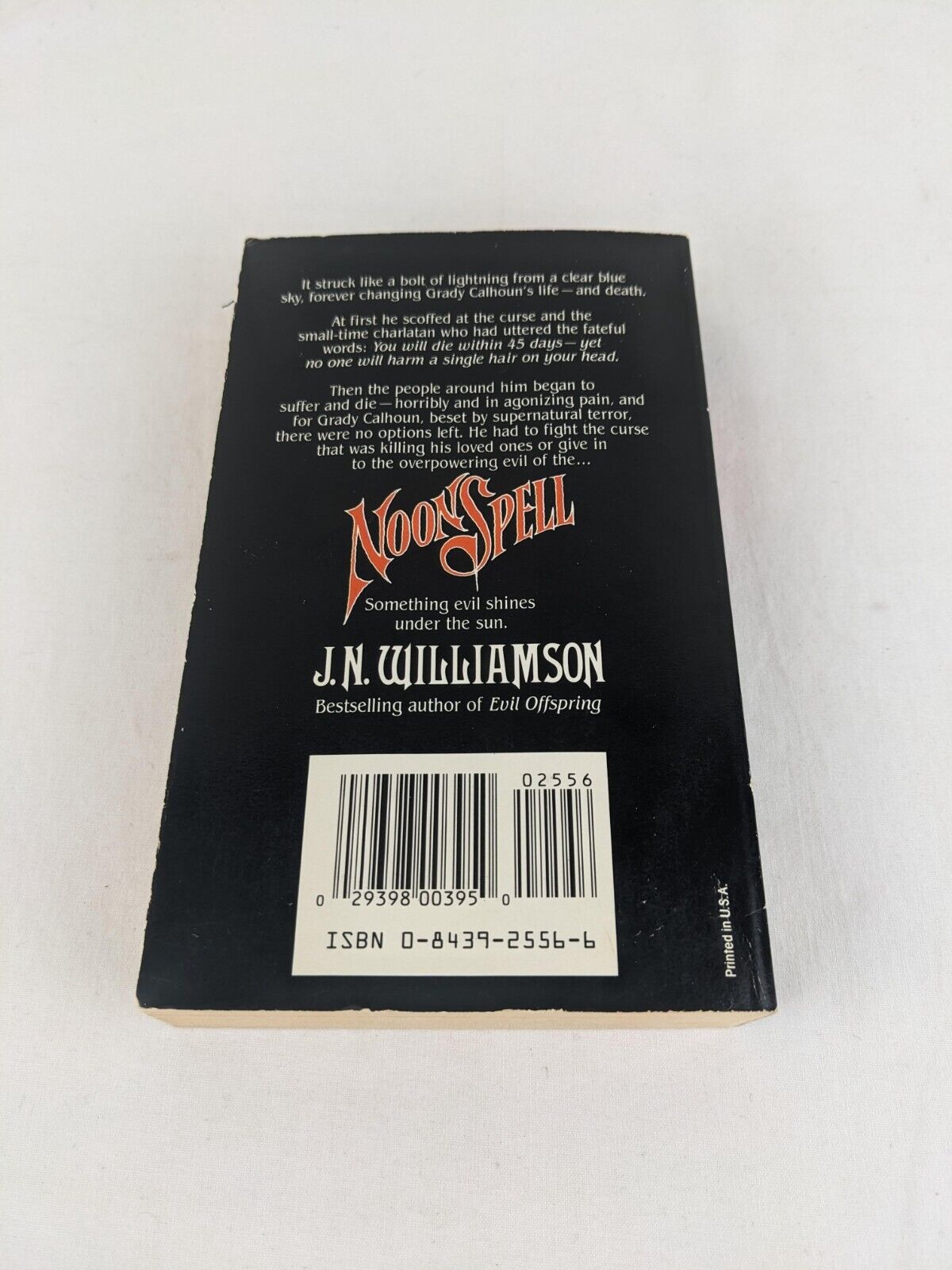 Noonspell by J.N. Williamson 1987 Horror