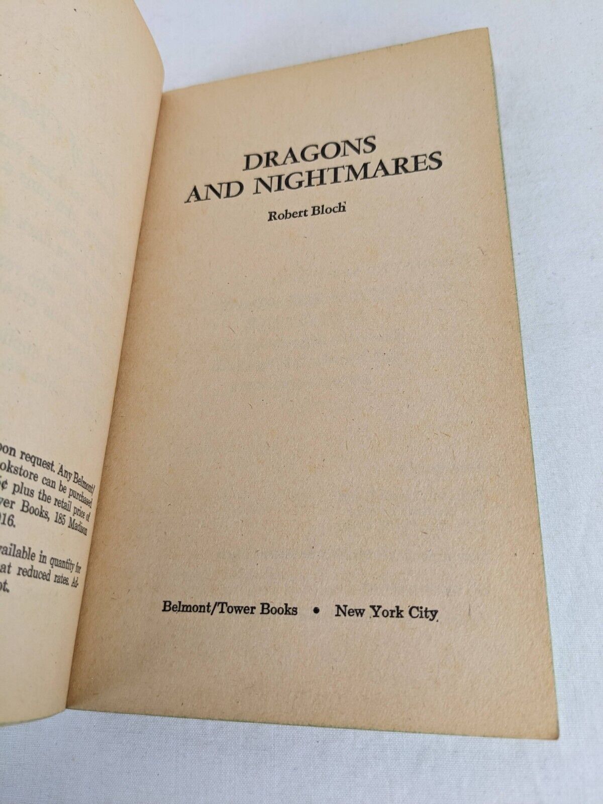 Dragons and nightmares by Robert Bloch 1972