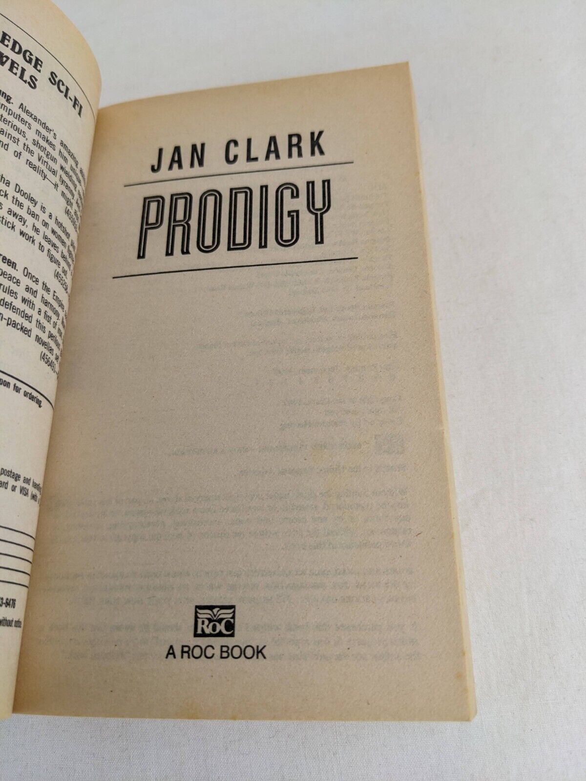 Prodigy by Jan Clark 1997 Rieka Degahv