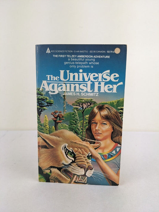 The universe against her by James H. Schmitz 1984 Telzey and Trigger