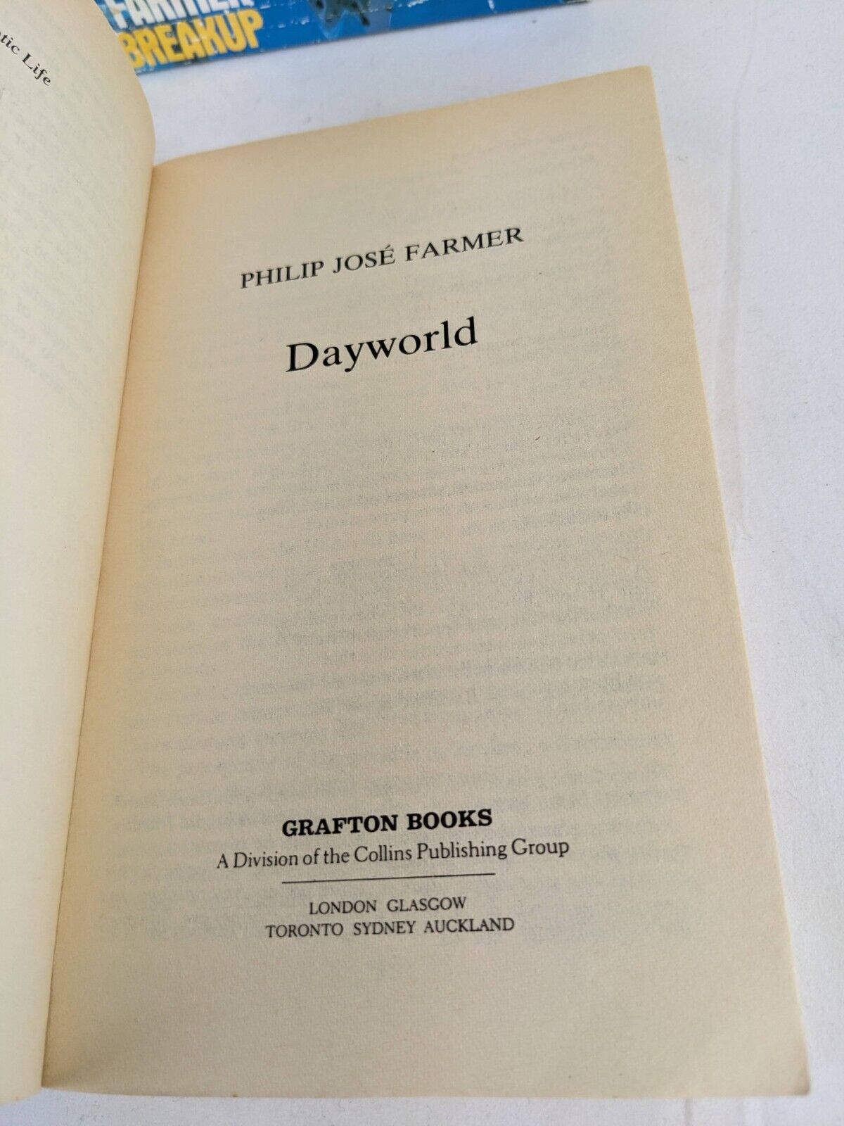 Dayworld & Dayworld breakup by Philip Jose Farmer 1985