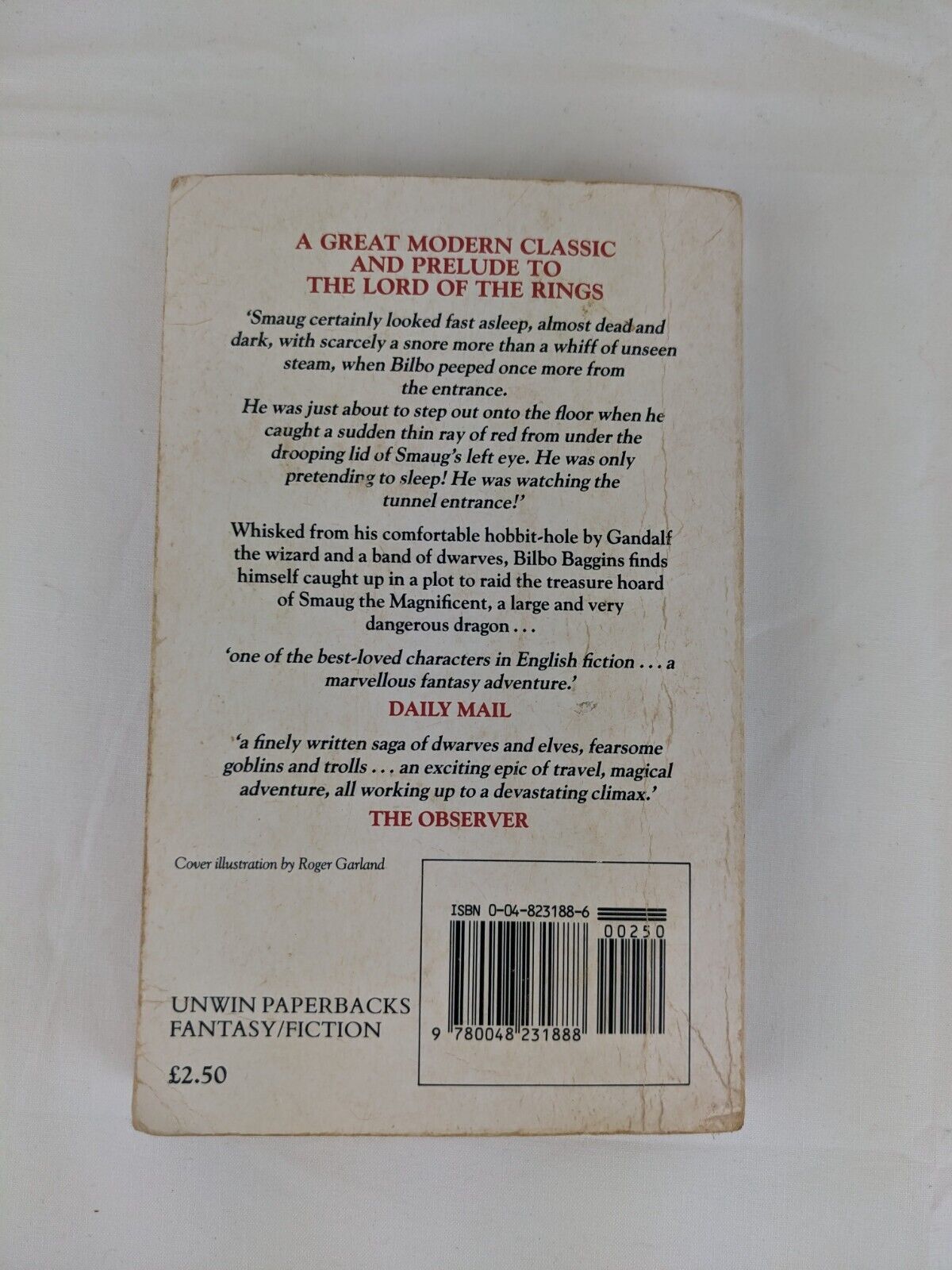 The Hobbit by Tolkien 1988 Unwin paperback