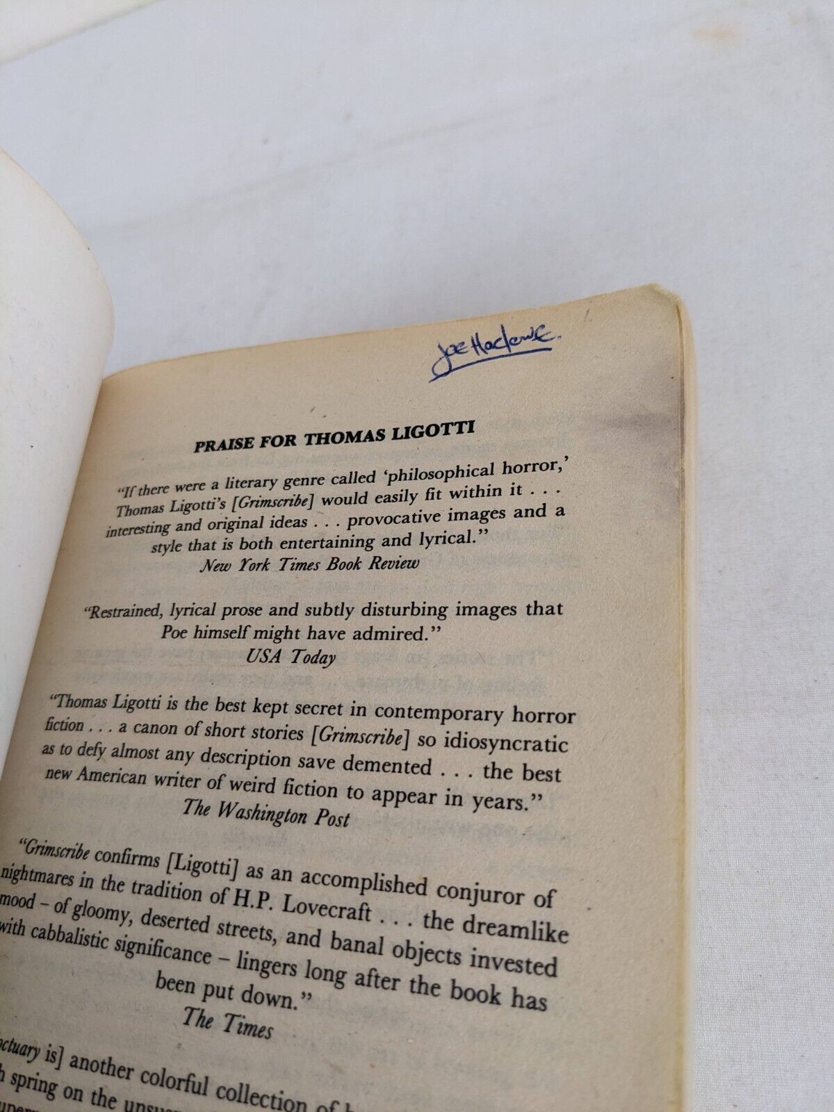 The nightmare factory by Thomas Ligotti 1996