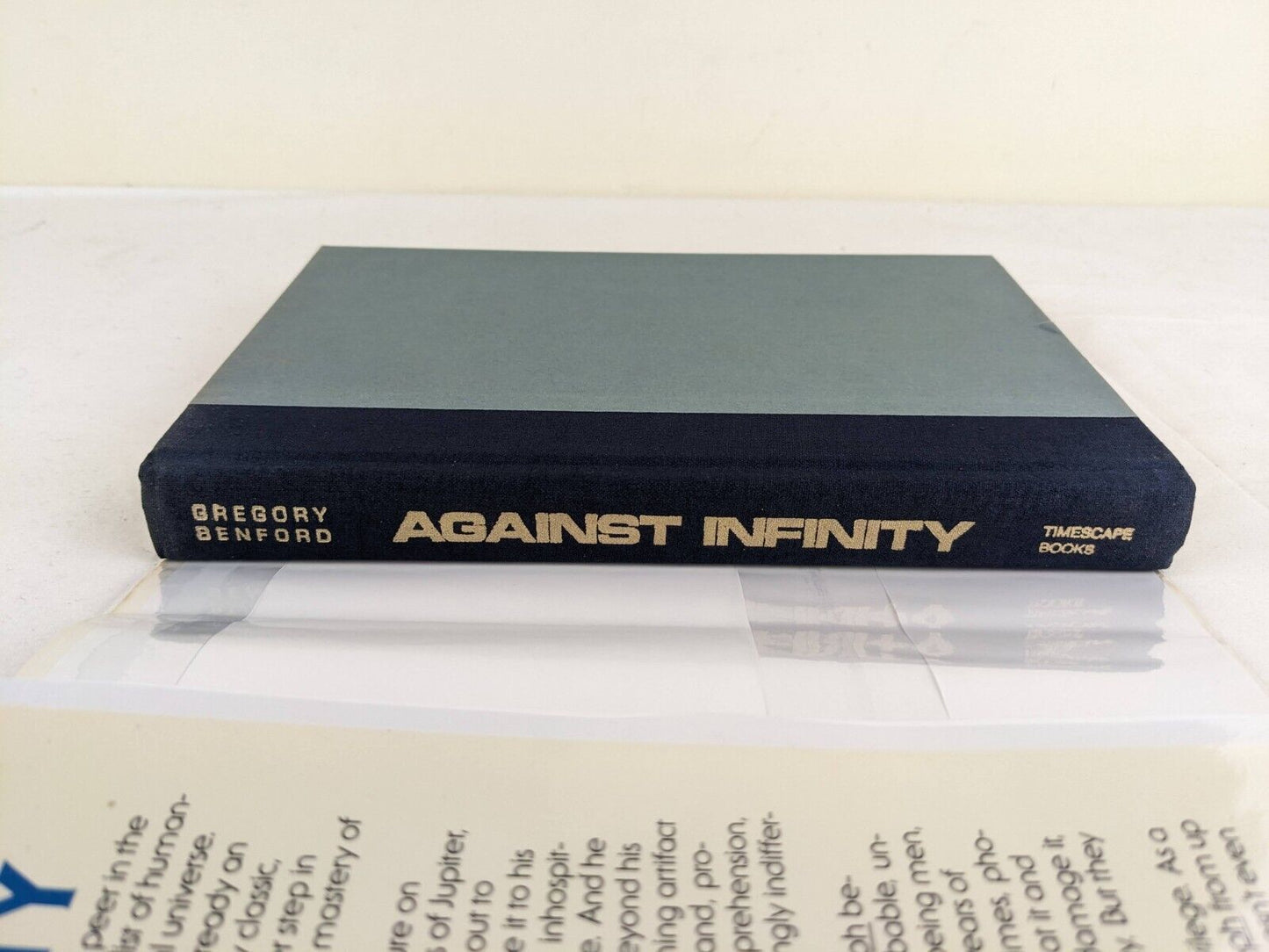 Against Infinity by Gregory Benford 1983 UK First Edition Hardcover