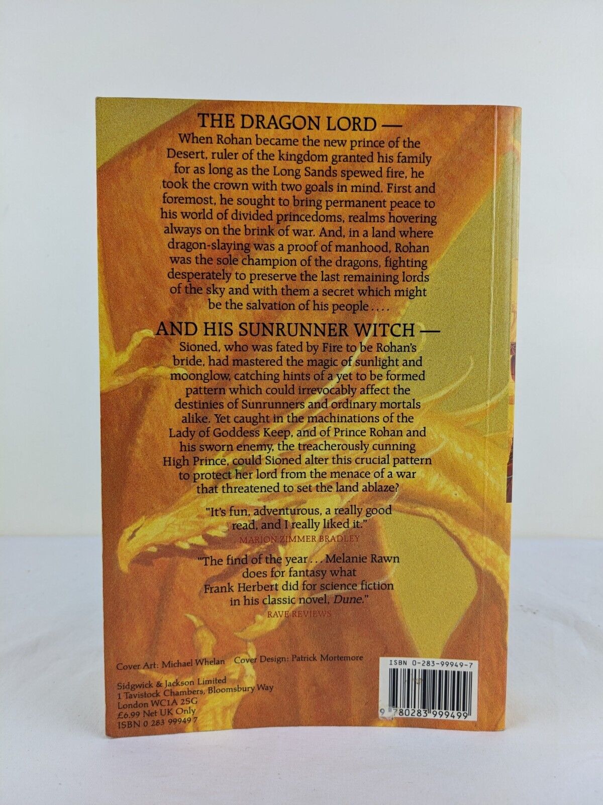 Dragon Prince by Melanie Rawn 1989 Large Format