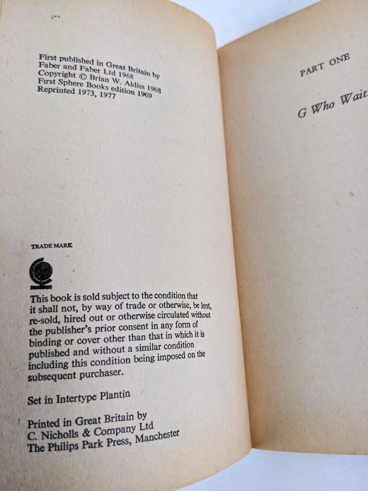 Report on probability a by Brian Aldiss 1977