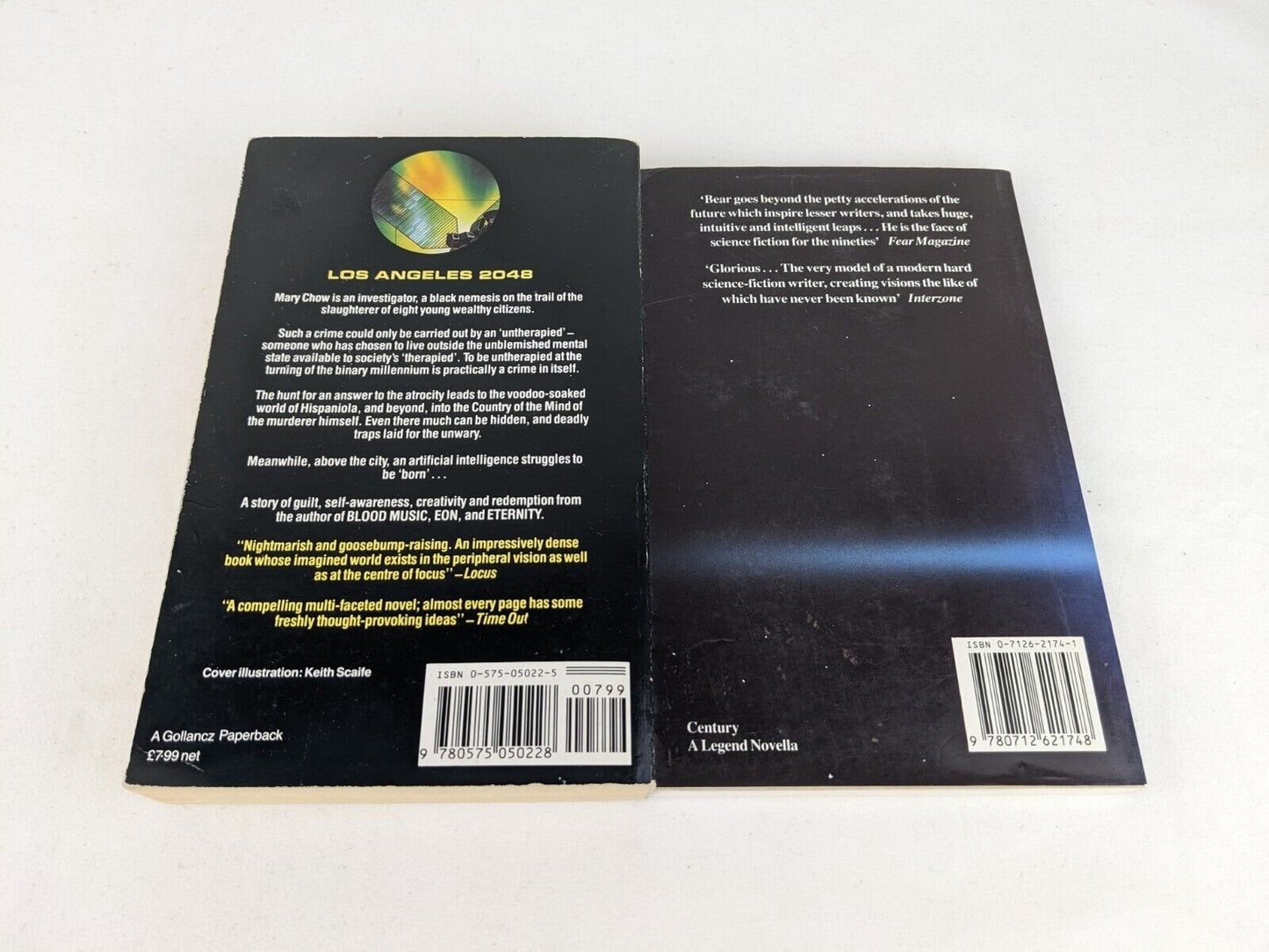 Queen of angels & Heads (Illustrated) by Greg Bear 1991 Queen of Angels