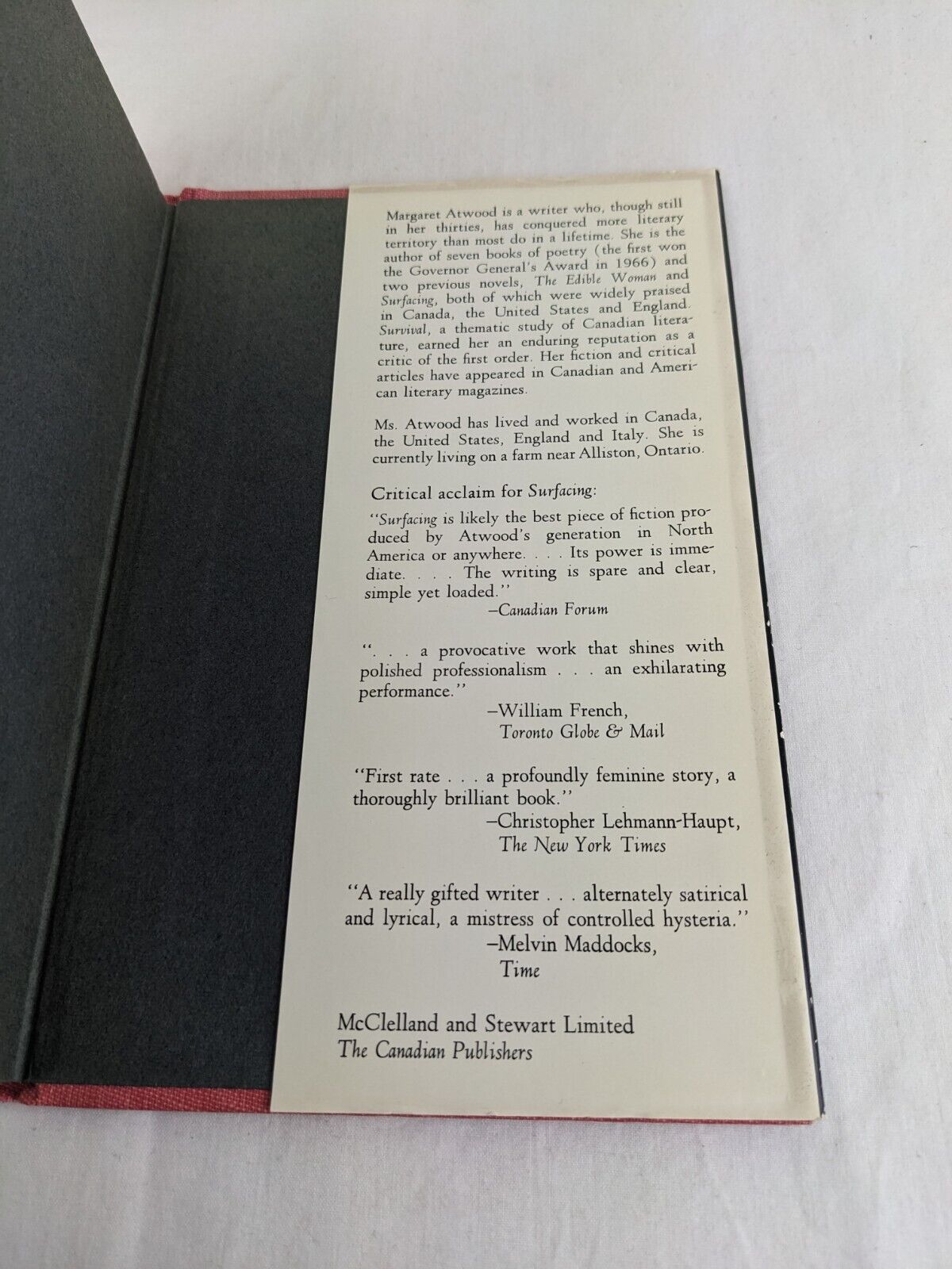 Lady Oracle by Margaret Atwood 1976 Hardcover