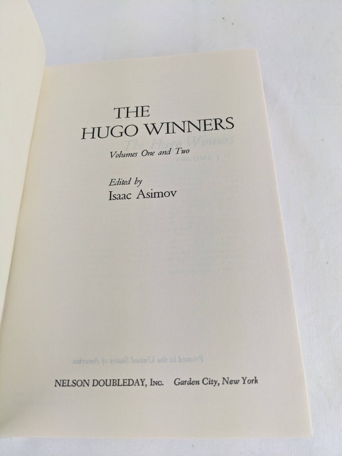 The hugo winners edited by Isaac Asimov 1962 Hardcover Science Fiction stories